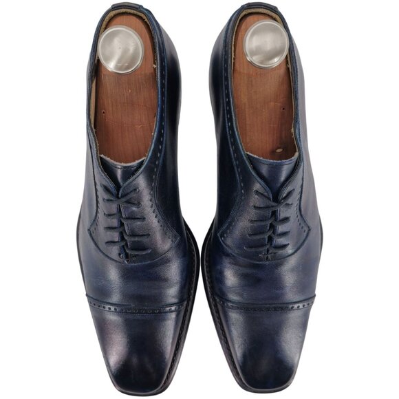 Calzoleria Harris Barneys New York Men 9.5 Blue Leather  display picture 3